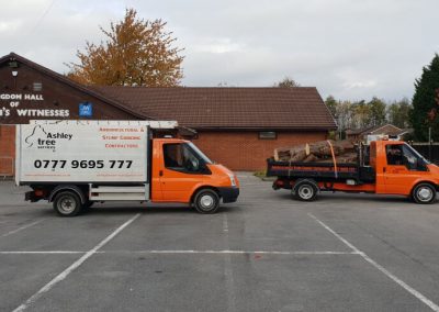 Tree felling Manchester Jehovas Witnesses Kingdom Hall 10